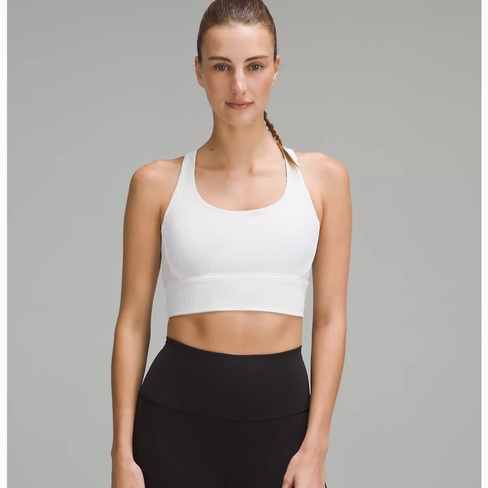 COPY - Lululemon Energy Longline Ribbed Bra Medium Support, B-D Cups
